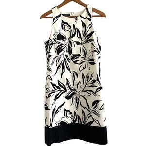 Chaps Floral Shift Midi Dress Size 10